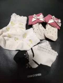 ❤️ベビー靴下セット ブランド花柄 リボン付き✨