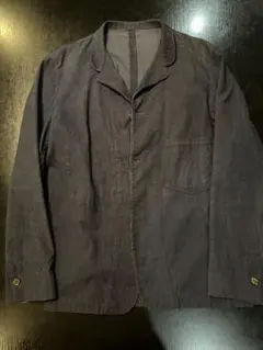 hLam コットン ダークブルー ジャケット