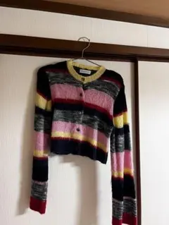 MAISON SPECIAL マルチボーダーショートニットカーディガンのサムネイル