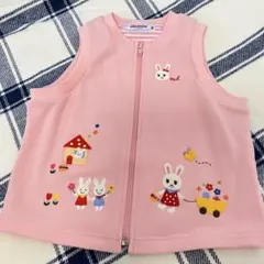 未使用　miki HOUSE ピンクベスト 100cm