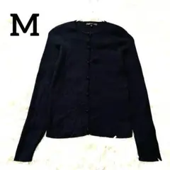 MACKINTOSH LONDON 黒 ブラック　シルク混カーディガン 38のサムネイル