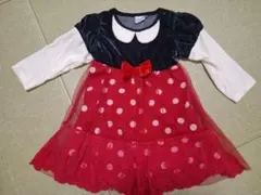 ドット柄 ミニーワンピース