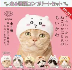 かわいいかわいい ねこのかぶりもの ちいかわ　コンプリートセット