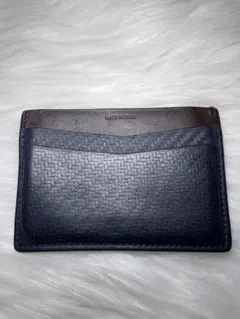 dunhill レザー カードケース ネイビー ブラウン