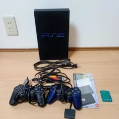 PlayStation 2 本体 コントローラー2台メモリーカード付き