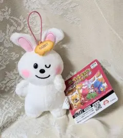 たべっこどうぶつTHE MOVIEラバー付きマスコット②　ウサギ