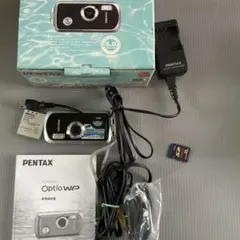 防水カメラ】PENTAX optio W80 レッド 動作確認済 スマホ転送 - メルカリ