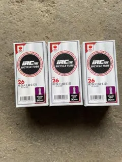 【新品】IRC 自転車チューブ 26インチ HE 3本セットのサムネイル