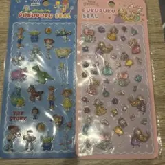 ディズニー ぷくぷくシール 2枚セット