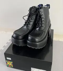 ヨースケ YOSUKE 厚底編み上げブーツ　27cm