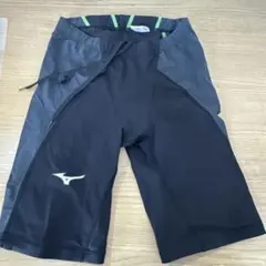 最終価格　MIZUNO 競泳水着 L ブラック/グリーン　大会仕様
