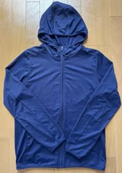 ユニクロ　キッズ　エアリズムパーカー ネイビー 160cm