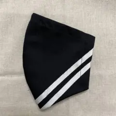 エアリズム使用インナーマスク　黒・白ライン　13.5