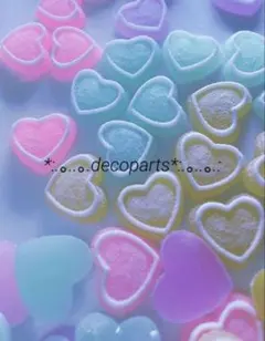 ♡ハートシュガーグミ風♡デコパーツ 12個