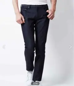 MICHEL KLEIN HOMME ネイビー ストレートデニム