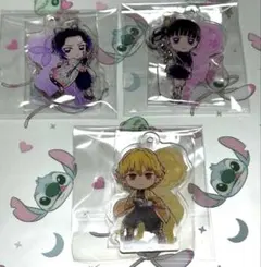 一番くじ　鬼滅の刃　上弦の参　G賞　きゅんキャラアクリルチャーム　3個セット