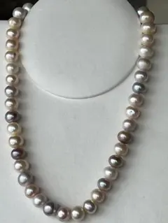 天然大粒淡水パールネックレス（３９㎝　アジャスター付き）