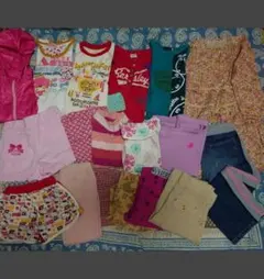 女の子 子供服セット 120cm 18枚! まとめ売りキッズBeBeマザウェイズ