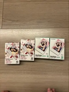 FUJIFILM instax mini フィルム 4箱セット　ハート