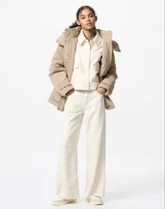 UNIQLO ドレープワイドフレアジーンズ 24