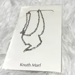 Knuth Marf チェーンロングネックレス ユニセックス シルバー シンプル