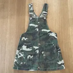 迷彩デニムジャンバースカート　110cm