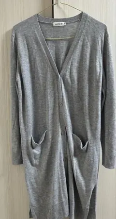 美品　レプシィム　レディース　ライトグレー　カーディガン　オフィス　カジュアル