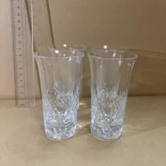 クリスタルガラス カットデザイン グラス 4個セット