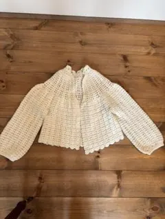 かぎ編みカーディガン 古着