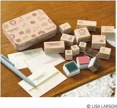 LISA LARSON リサ・ラーソン 木製スタンプセット　付録