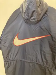 【90s】NIKE オールド　ボアジャケット　ベンチコート【ビッグロゴ】