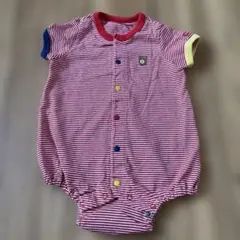 【美品】 ミキハウス ホットビスケッツ 半袖ロンパース