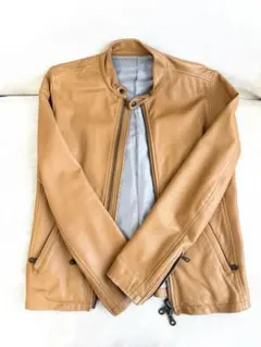 SHIPS JET BLUE シップスジェットブルー ライダースジャケット　羊革