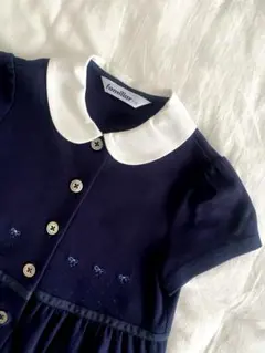 【美品】ファミリア　お受験　半袖　ワンピース　110