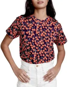 Victoria Beckham チェリー柄プリントTシャツのサムネイル