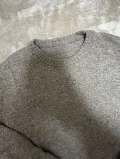 レ*ン様 ウール100% グレー ニットセーター XL