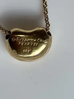 ティファニー K18 ビーンズ ネックレス スモール ワンオーナー