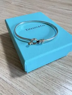 リペア済み】ティファニー Tiffany&Co. ダブルハートフック バングル