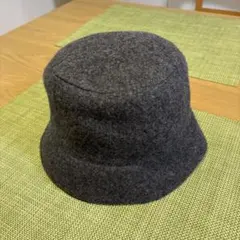 グレー ウールハット