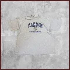 US古着 00s GILDAN ギルダン カレッジ プリント Tシャツ グレーのサムネイル