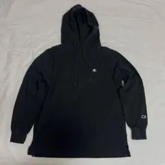 Champion ブラック フード付きパーカー Sサイズ