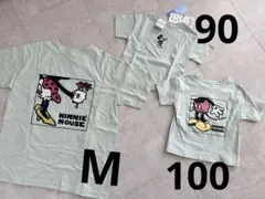 ミッキーマウス ミニーマウス Tシャツ 親子3枚セット 90 100 M