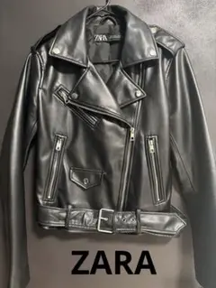 【ZARA 】ブラック ライダースジャケット