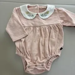 K*O様 ピンクの刺繍入りロンパース 70cm