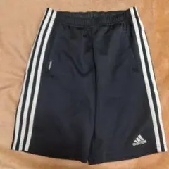 adidas ハーフパンツ 黒 ストライプ