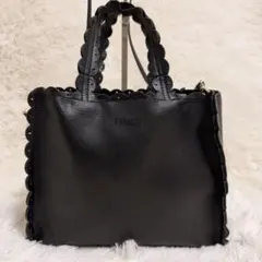 ✨美品 FURLA ショルダーバッグ ハンドバッグ レザー 2way ブラック