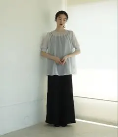 tina jojun シアー トップス 半袖 ブラウスのサムネイル