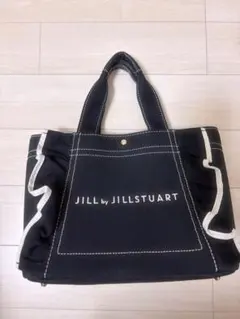 JILL by JILLSTUART ブラックフリルトートバッグ