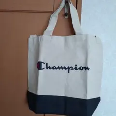 値下げ　Champion 2wayトートバッグ 　 キナリ/黒　新品のサムネイル