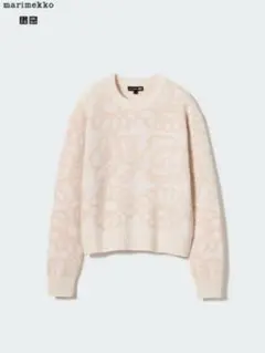 marimekko×UNIQLO人気ラムクルーネックニット/セーターXSクリーム